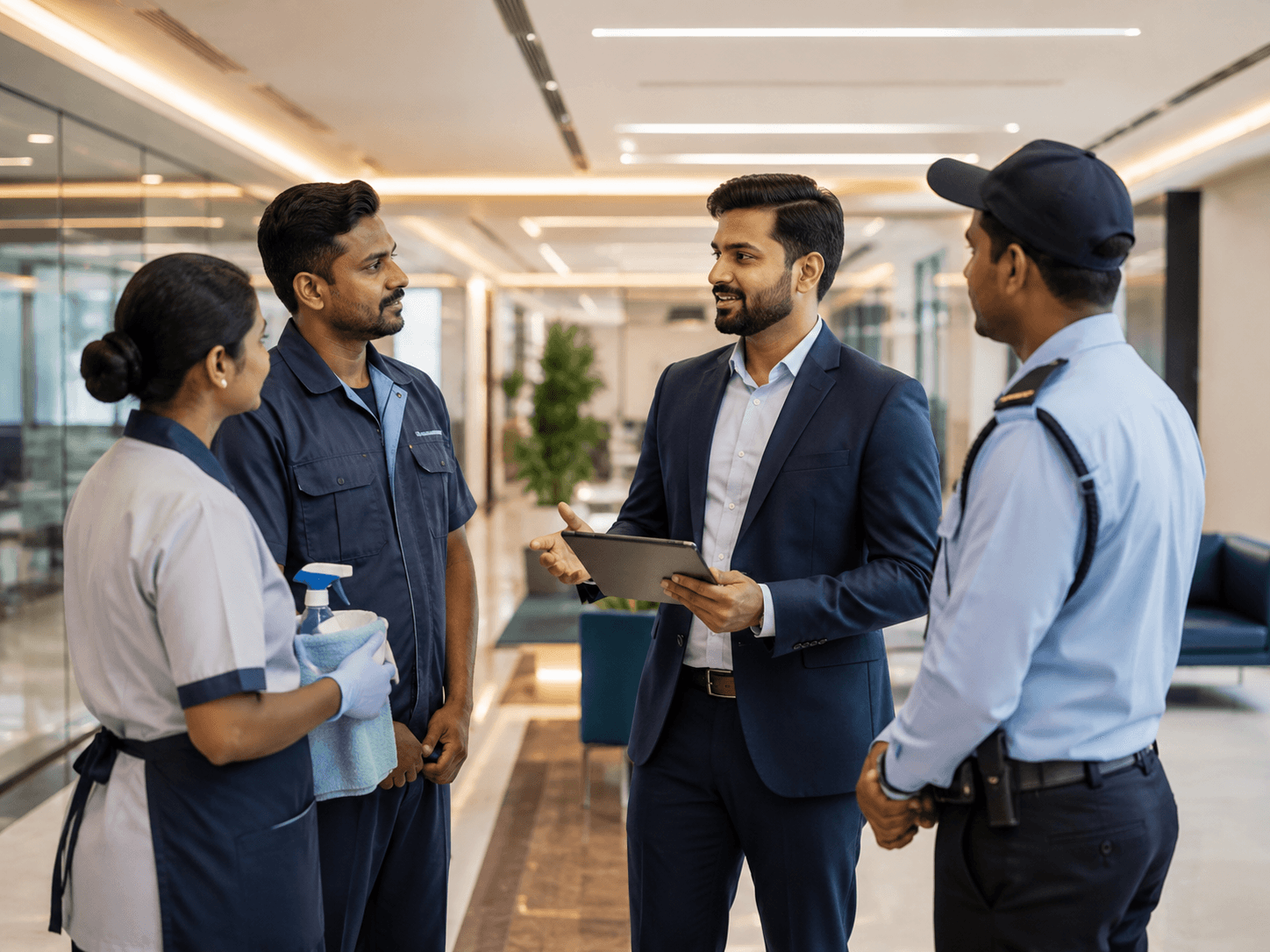 Facility supervisor and professional staff coordination